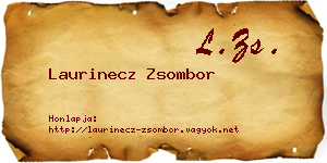 Laurinecz Zsombor névjegykártya